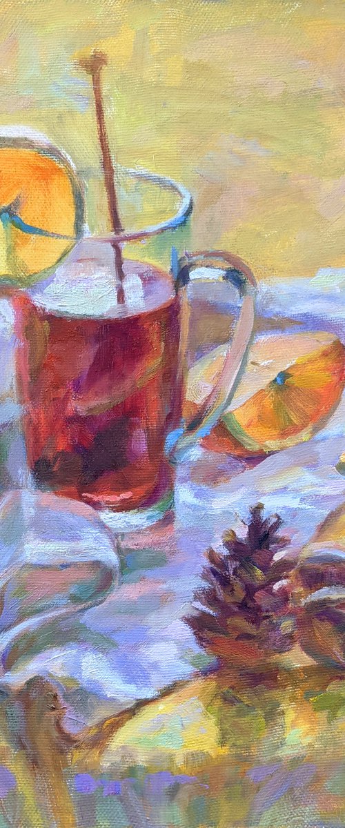 Orange tea by Liudmyla Chemodanova