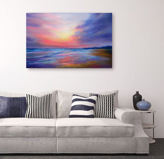 Summer Memories - seascape oil painting Oil painting by Behshad ...