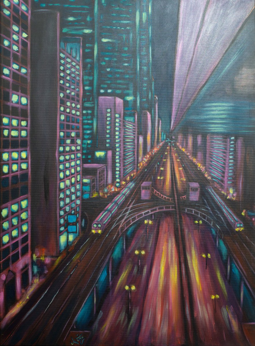 Surrealistic Acrylic Painting , Arroganza Tecnica By Tiziano Marasco, 28 X 39, Artwork For Sale On Artfinder