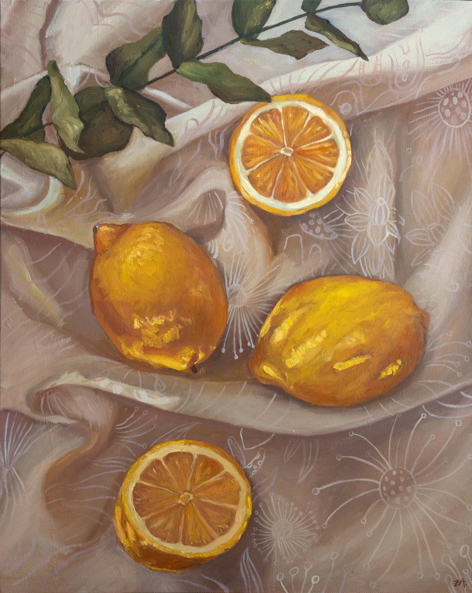 Photorealistic Still Life Oil Painting By Eva Chen, 16 X 20, Fresh Hue, Original Artwork