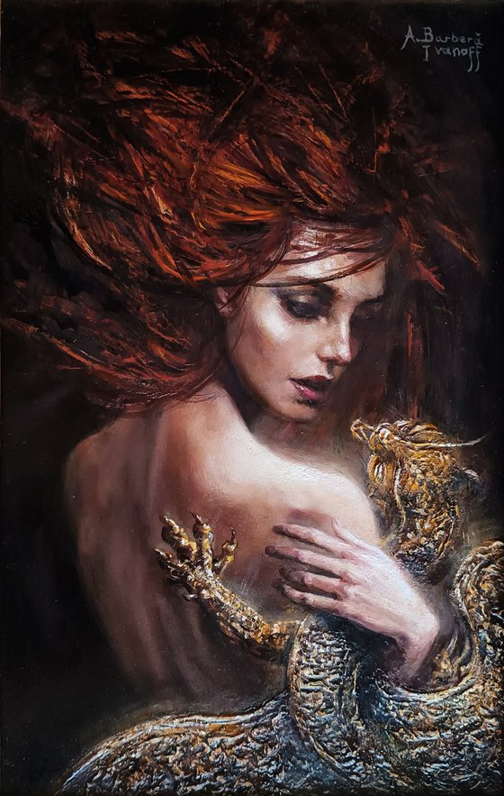 Lady with a little Dragon