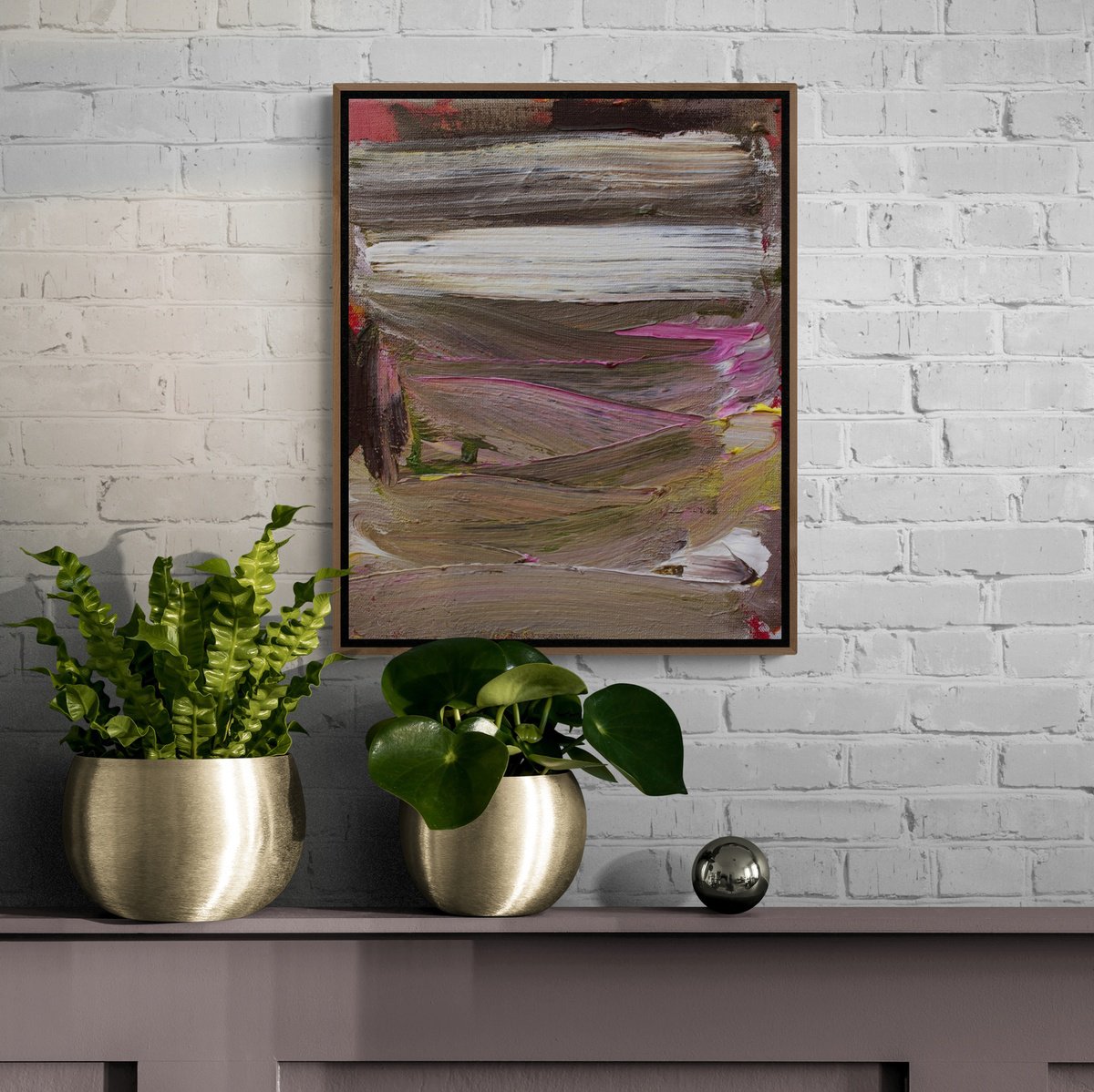 Expressive Abstract Acrylic Painting By Daniela Schweinsberg, 9 X 12, Things Are What You Make Of Them 6, Original Artwork