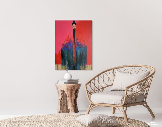 Girl With Flowers — V