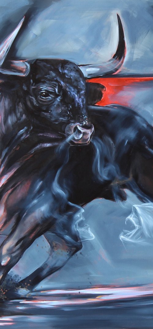 Bull -  devil sweeper by Marie Madej