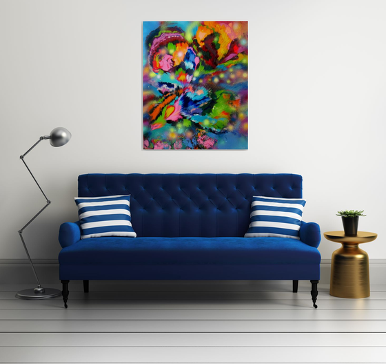 Emotions of Flowers, Large Painting