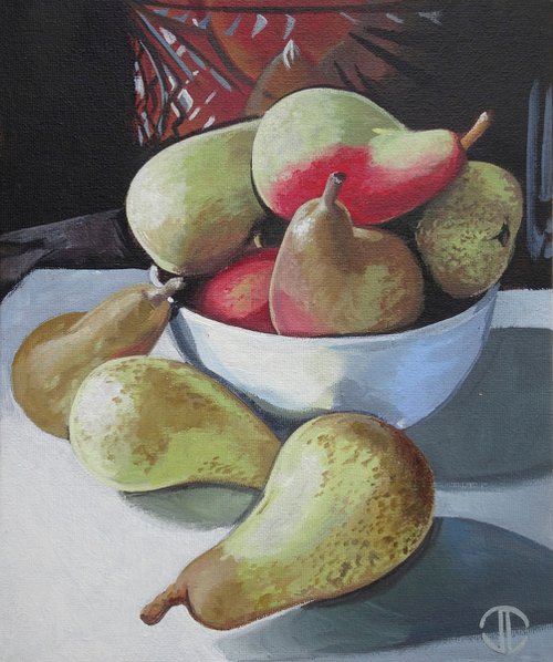 Still Life Pears by Joseph Lynch