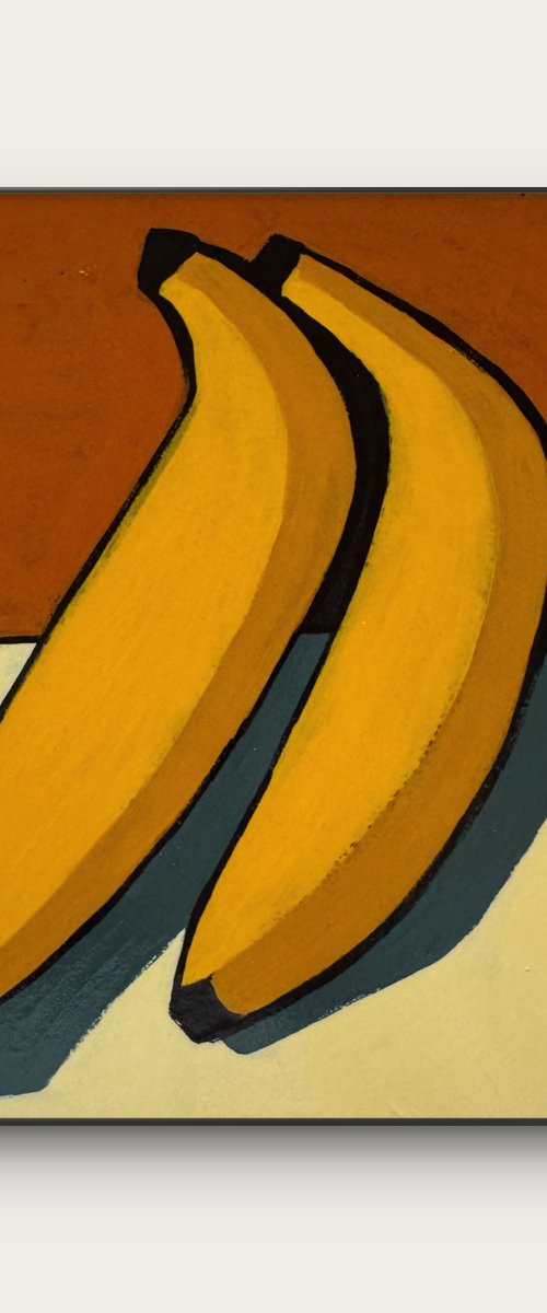 Bananas - Acrylic Painting by Daria Baklykova