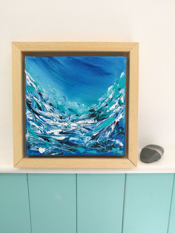 Fisheye View 6, Seascape, small, framed, gorgeous