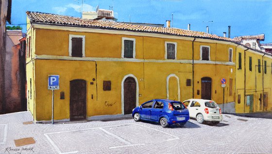Cobbled Street, Fabriano