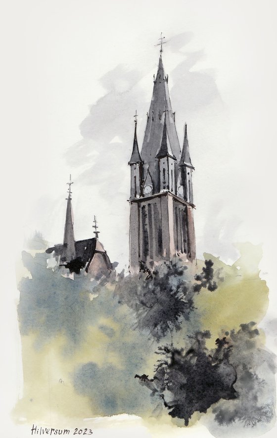 Sint-Vituskerk Church in Hilversum, Netherlands
