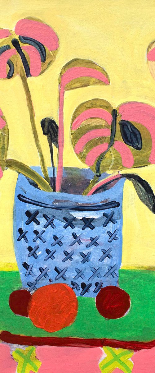 Yellow and Pink Plant by Suzie Cumming