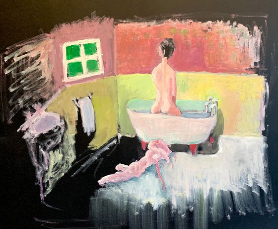 Nude Woman in Bathroom