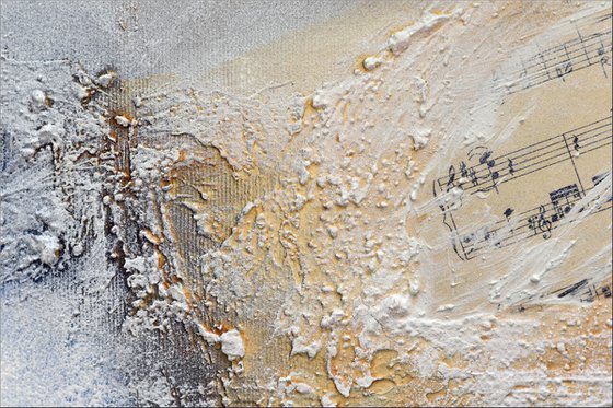 Golden Symphony  - Abstract Art - Acrylic Painting - Canvas Art -  Abstract Painting - Industrial Art