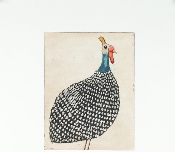 a stack of Guinea Hens