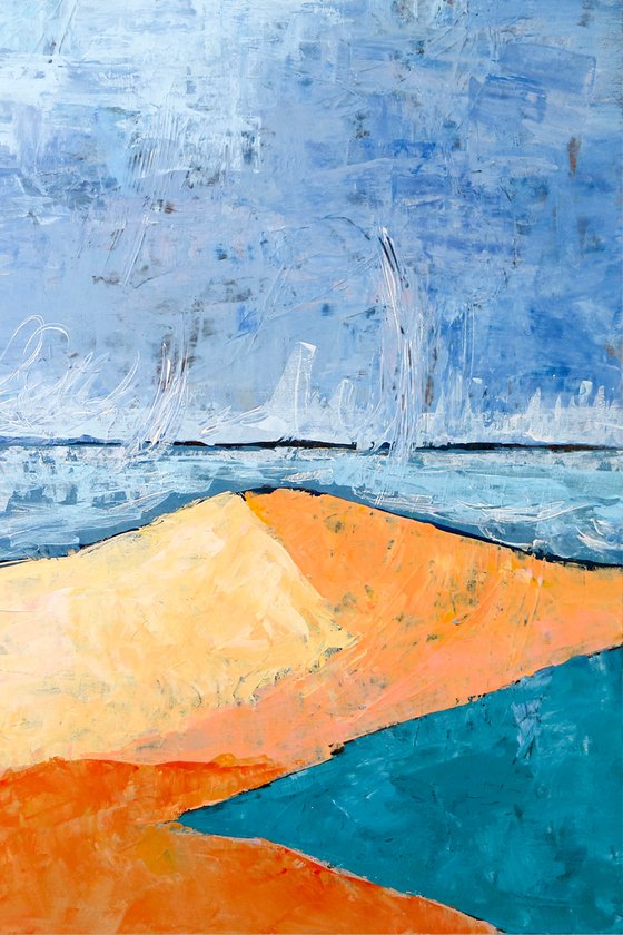 Beach (Original, 36"x36" | 91x91 cm)