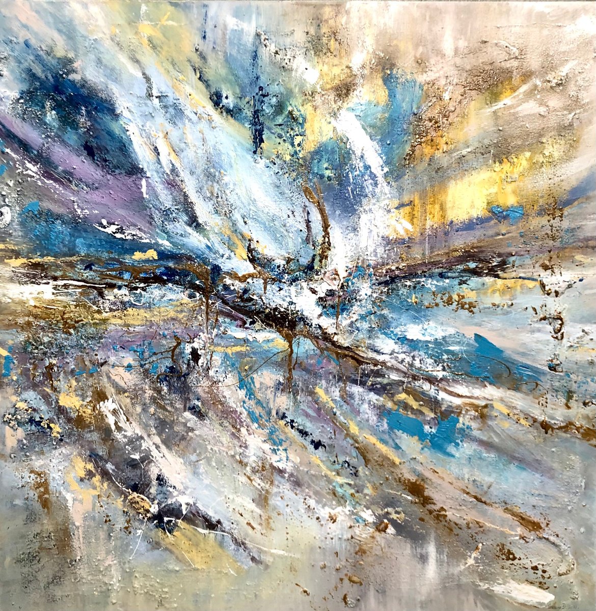Quiet Fire Beneath The Stars By Snezana Djordjevic, 39 X 39, Artwork For Sale On Artfinder
