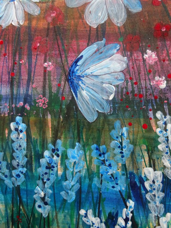 Flowers in the field VII - Blue Daisy & Ace Mondo