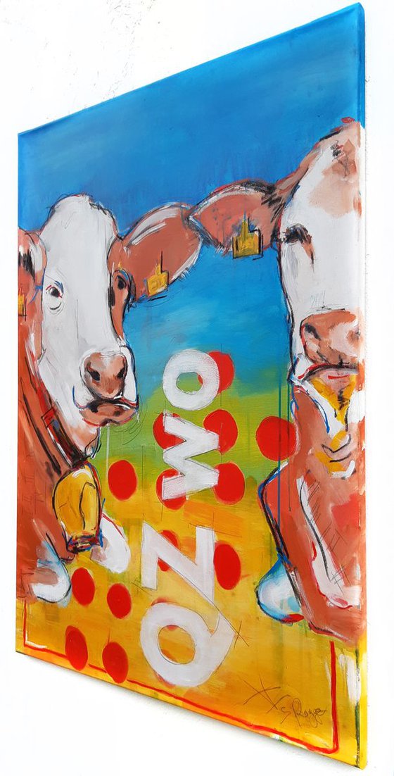 'Q ZWO' - POP ART COW - Workseries Cows Coded **SPECIAL OFFER**