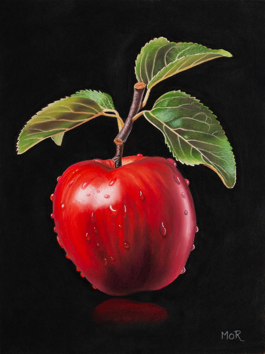Photorealistic Pastel Drawing , Freshly Picked By Dietrich Moravec, 12 X 16, Artwork For Sale On Artfinder