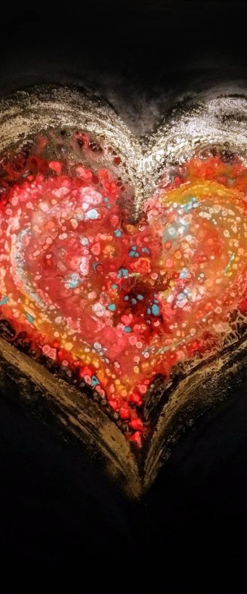 Love  91x91cm by Eleni Denart
