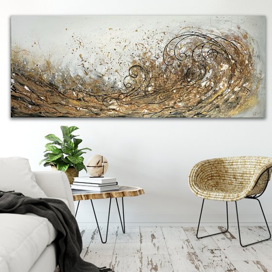 Gold Klimt Wave XL