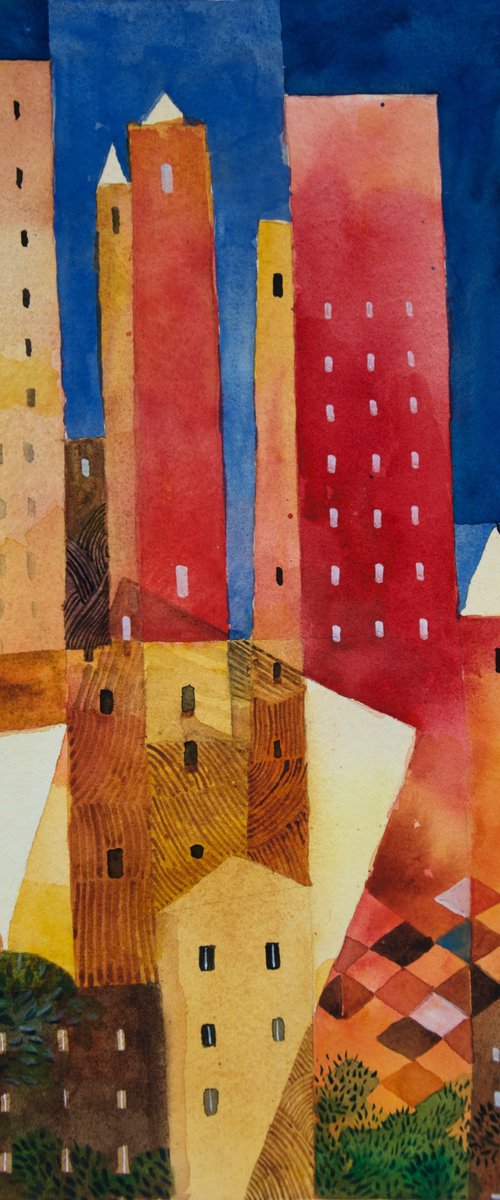 Abstract town by Alessandro Andreuccetti