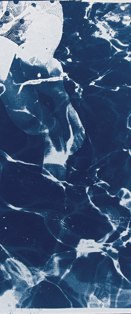 Cyanotype 09 Mediterranean sea by Manel Villalonga