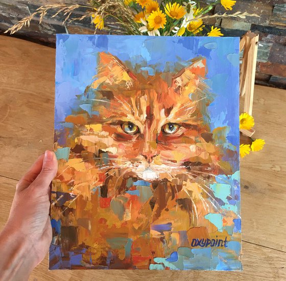 "Red Cat" portrait