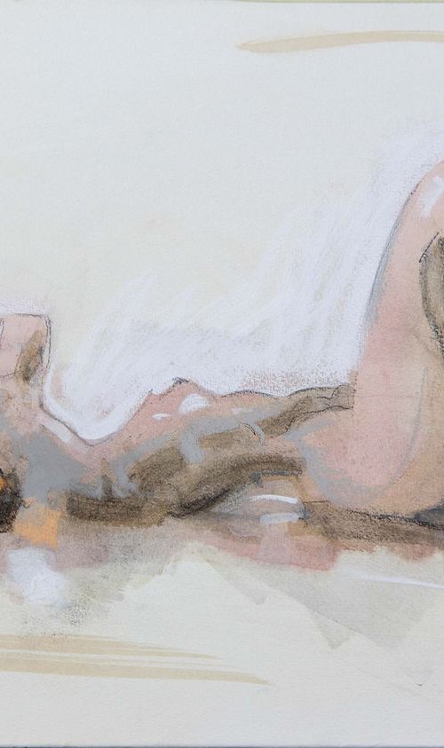 Pastel drawing on paper "NUDE by Eugene Segal by Eugene Segal