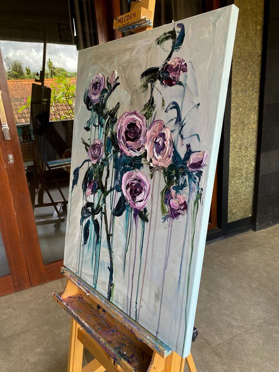 Flowing Dusty Roses I