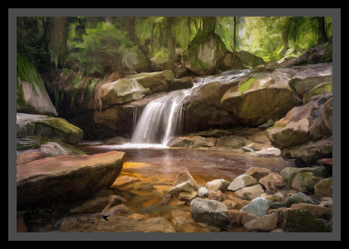 Impressionistic Portrait Painting By Joe Mcharg, 42 X 30, Commune With Nature, Original Artwork