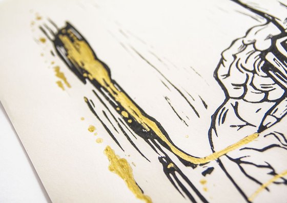 LINOCUT PRINT- Maker kintsugi