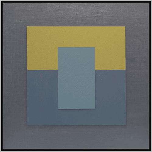 ACQUIESCENCE - Modern 3D Color Field  Painting / Framed by Rich Moyers