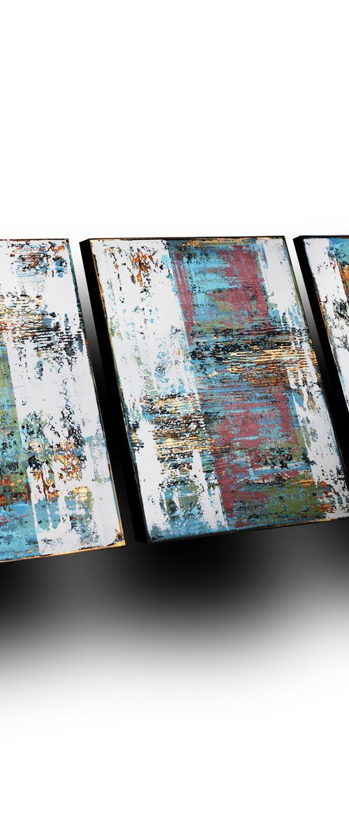 ABSTRACT TRILOGY - TRIPTYCH by Inez Froehlich