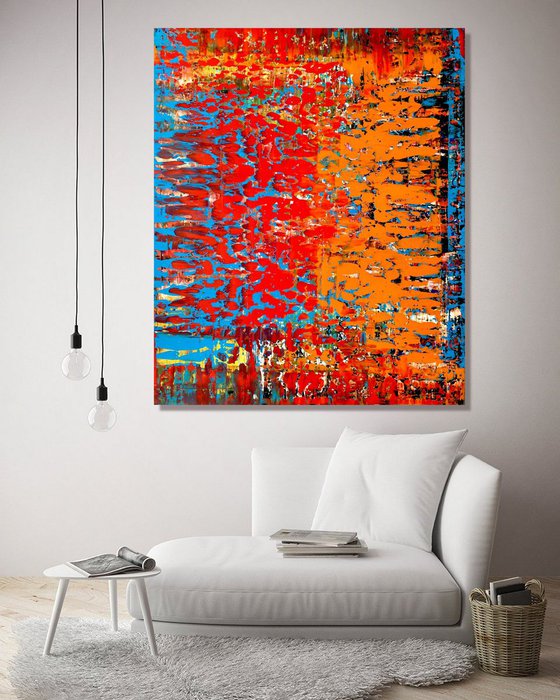 A Million Dreams  - XL LARGE,  ABSTRACT ART – EXPRESSIONS OF ENERGY AND LIGHT. READY TO HANG!