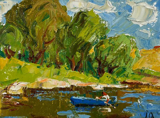 Willows by the pond