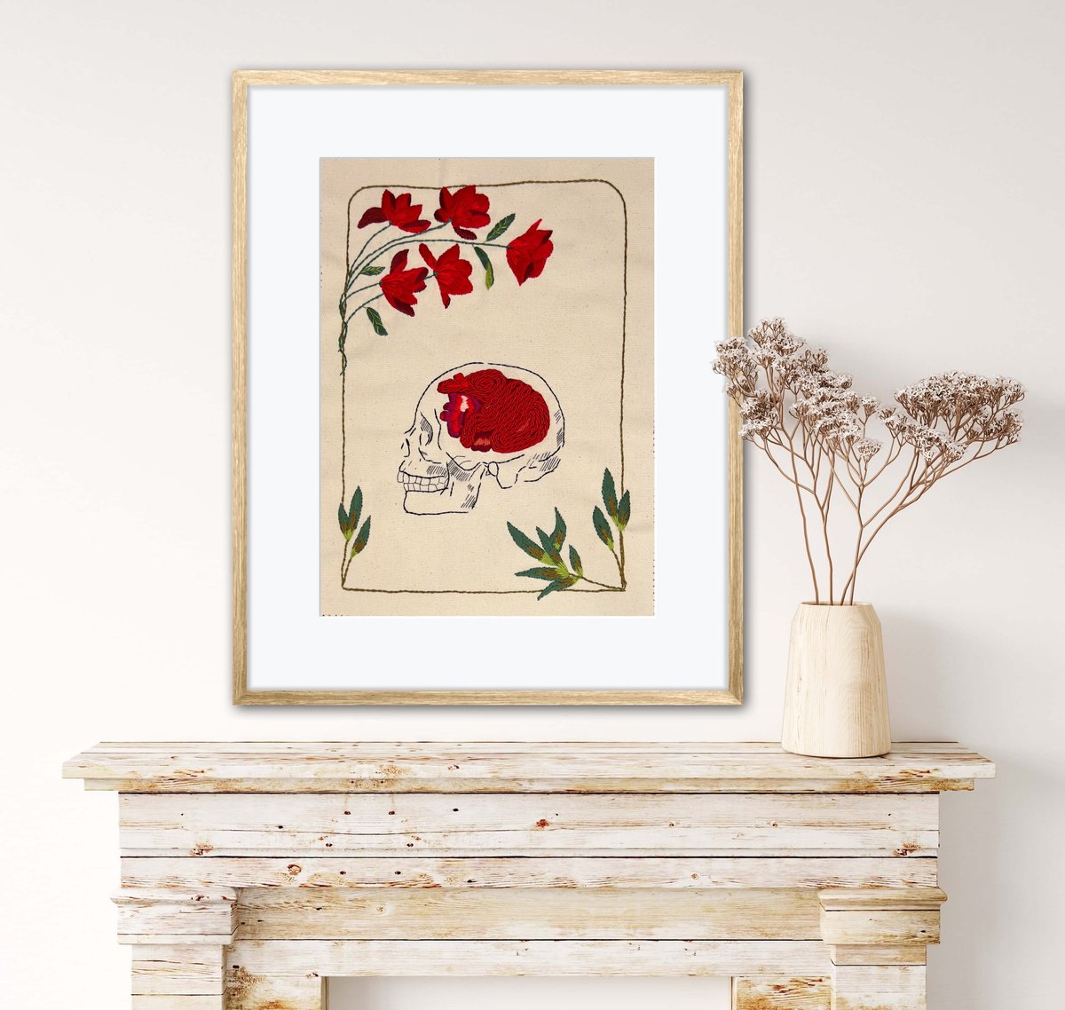 Expressive Abstract Relief By Mafe Bastos, 12 X 16", "X-Ray", Original Artwork