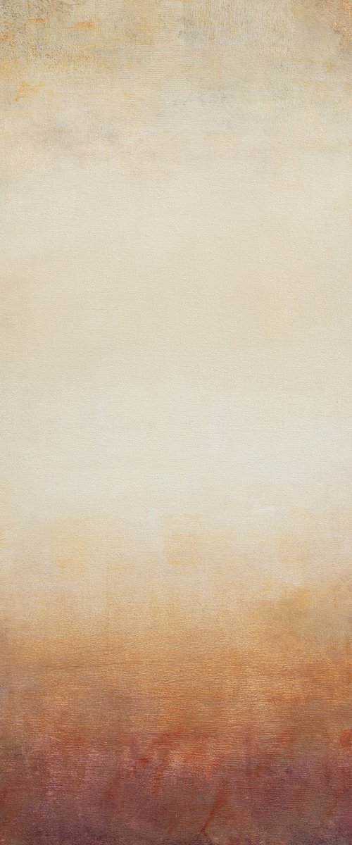 Warm Light 211003, minimalist abstract earth tones by Don Bishop