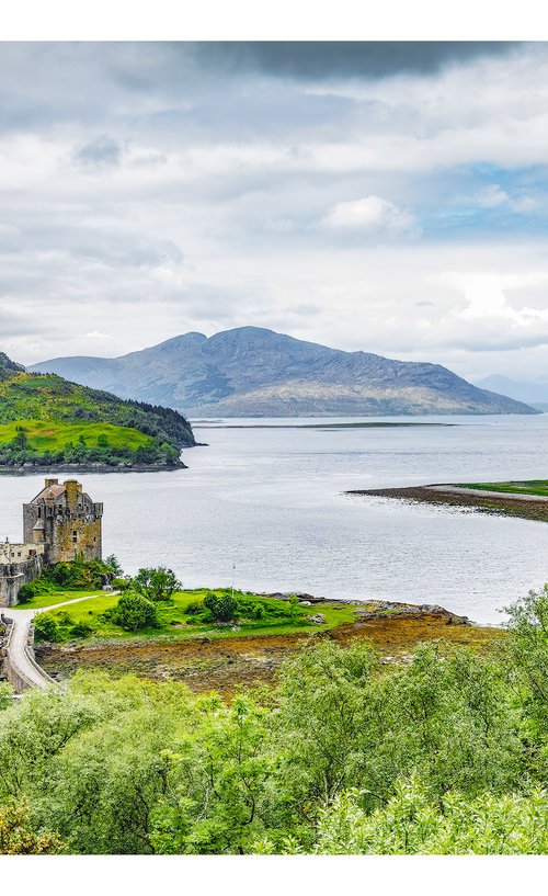 Eilean Donan Castle  - Elevated view - Kyle of Lochalsh Western Scottish Highlands by Michael McHugh