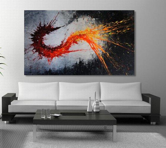 Twisting Fire V - CANVAS ONLY