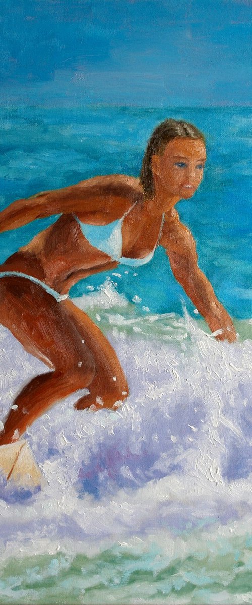 A Lovely Surfer Girl #1 by Juri Semjonov