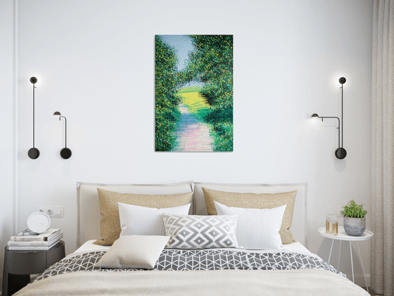 Summer Path In Bright Light