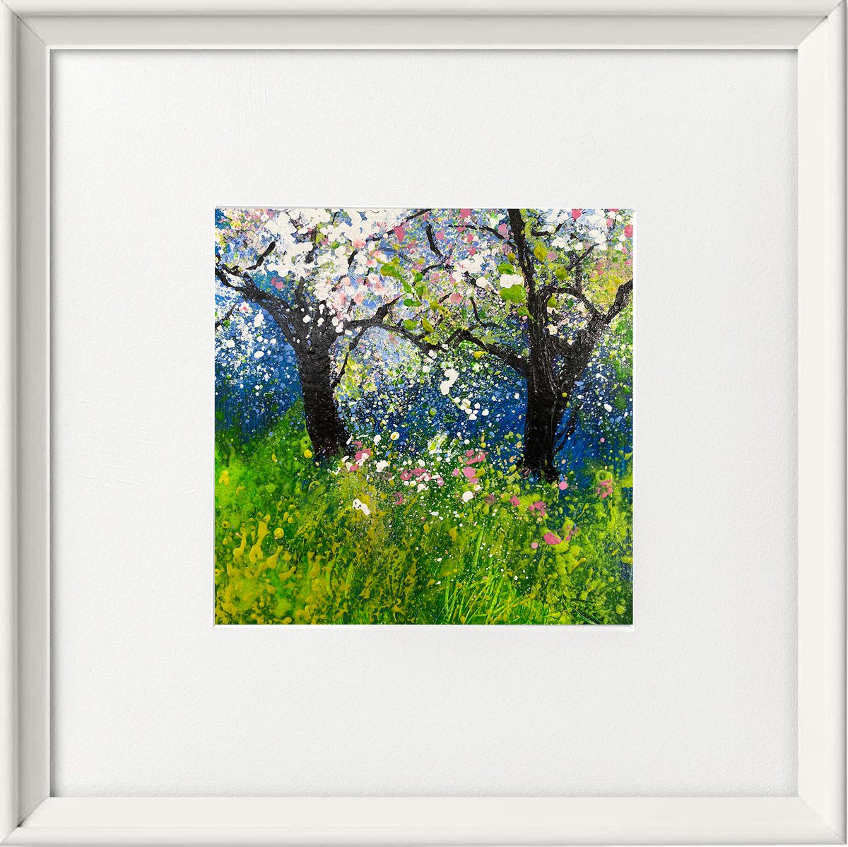 Orchard Series - falling blossom by Teresa Tanner