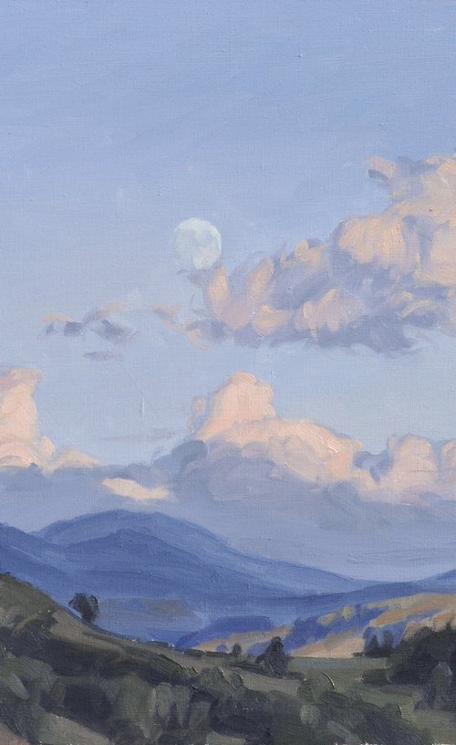 September 17, moonrise by ANNE BAUDEQUIN