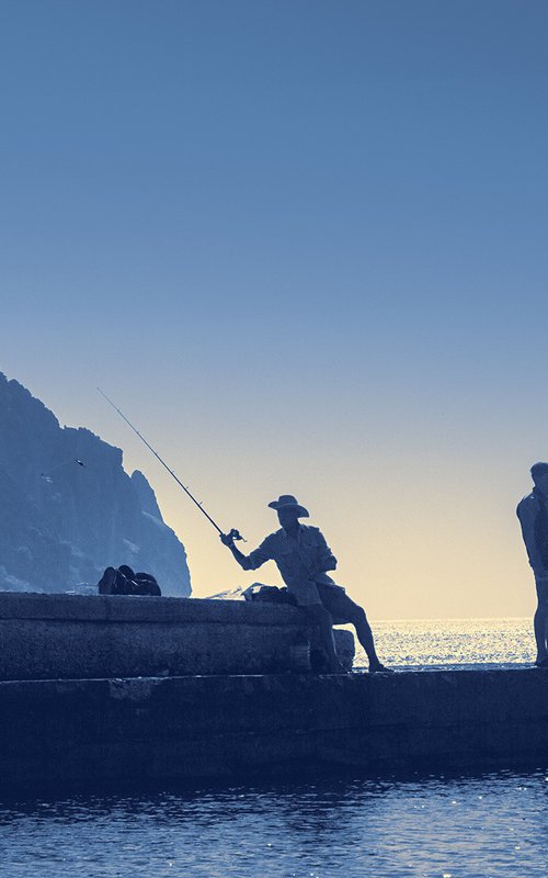 Morning fishing on the pier. by Valerix