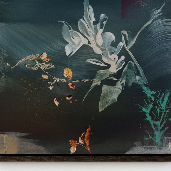 Moondust and Saltwater Triptych Painting