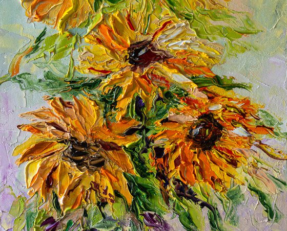 Bouquet of sunflowers