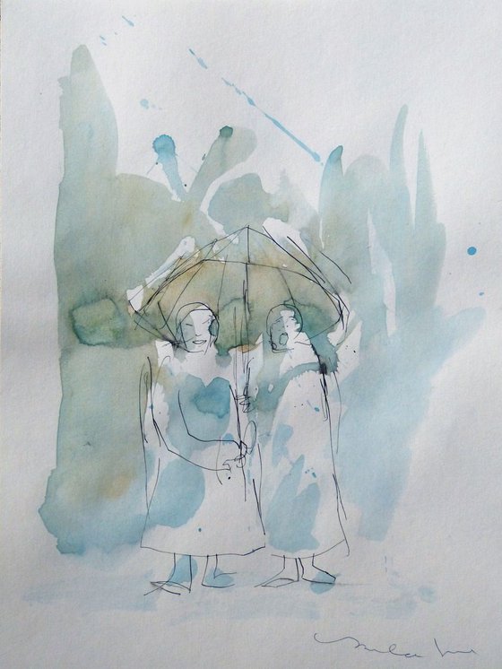 Umbrellas of Paris 3, 24x32 cm