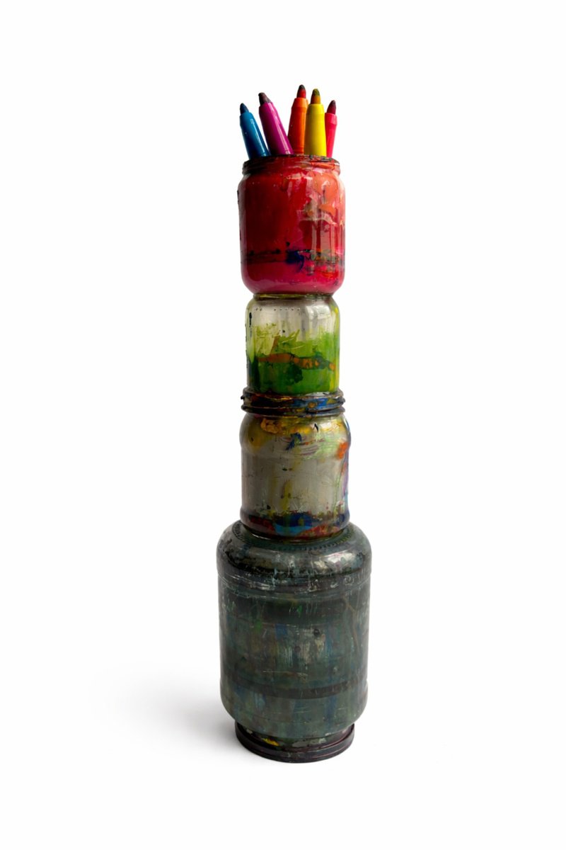 Geometric Sculpture , Vessels Of Memory I By Gela Mikava, 4 X 18, Artwork For Sale On Artfinder