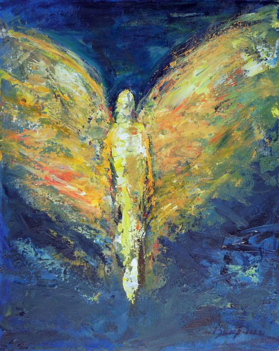 Angel Enduring Strength  - 16x20